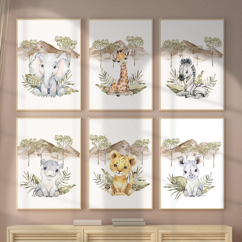 Giraffe Zebra Elephant Lion Hi - Baby Nursery Giraffe review and price