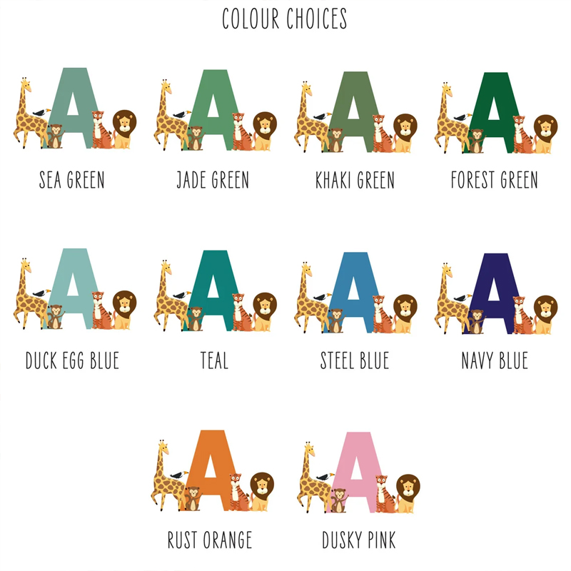Personalised Name Jungle Anima - Baby Nursery Jungle review and price