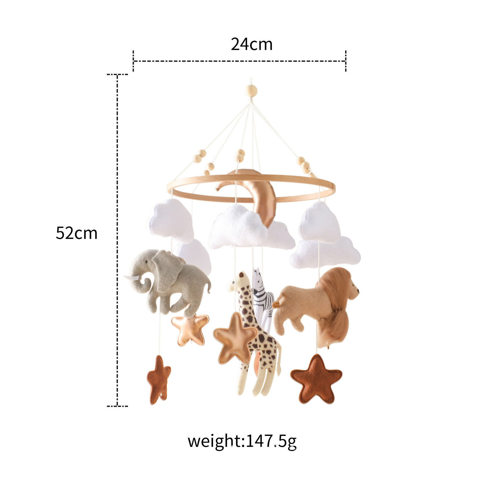 Hot Sale Nordic Handmade Felt  - Baby Nursery Jungle review and price
