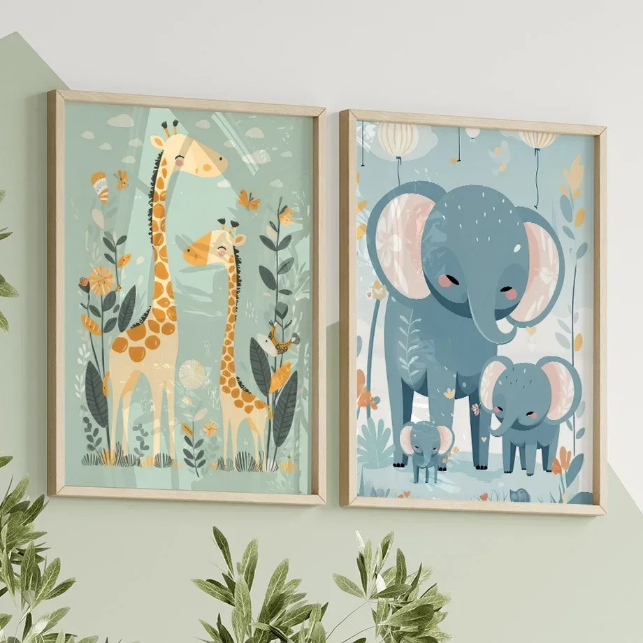 Lion Deer Giraffe Toucan Fox H - Baby Nursery Giraffe review and price