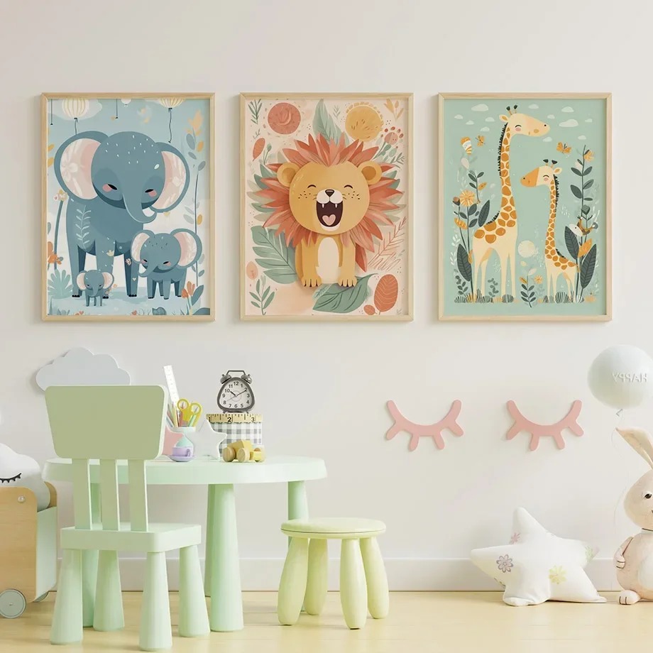 Lion Deer Giraffe Toucan Fox H - Baby Nursery Giraffe review and price